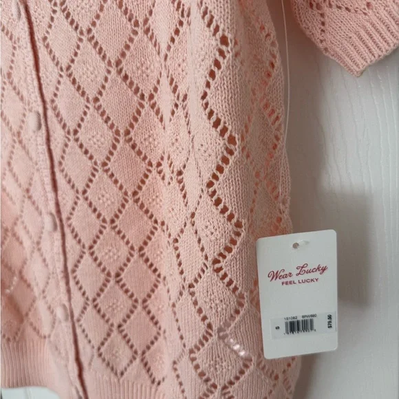 Lucky Brand Blush Knit Cardigan, NWT - Picture 4 of 6